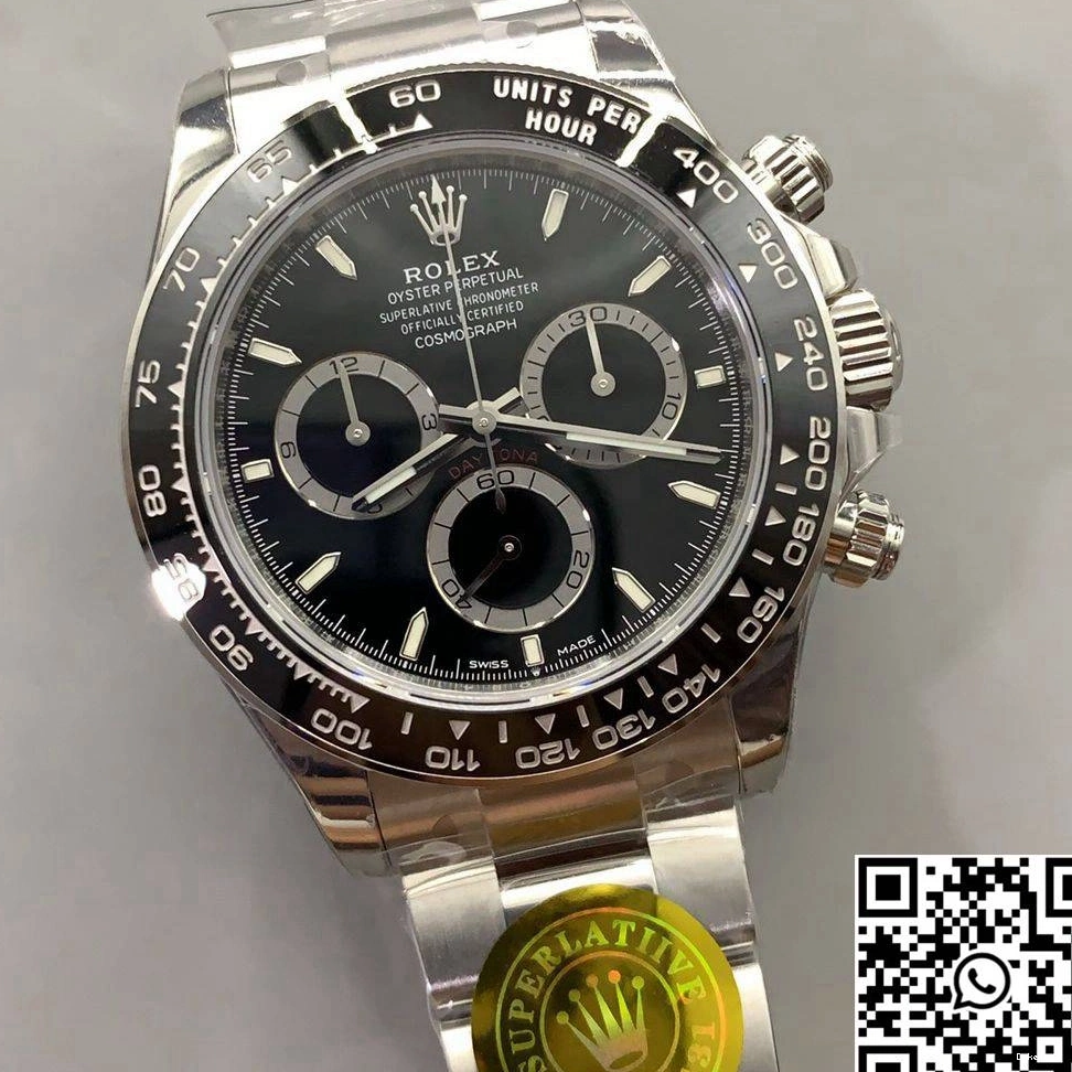 4131 Daytona Black Movement Factory Cosmograph Bezel VS Rolex M126500LN-0002 0523